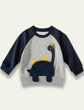 Dinosaur Zipper Bag Sweatshirt