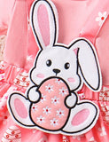 Easter Bunny Appliqué Suspender Skirt Set - Mini Taylor