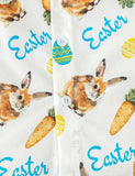 Easter Cartoon Rabbit Carrot Printed Suit - Mini Taylor