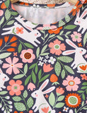 Easter Floral Bunny Printed Suit - Mini Taylor