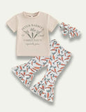 Easter Letter Carrot Printed Suit