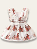 Easter Sleeveless Bunny Print Dress - Mini Taylor