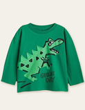 Escape Dinosaur Printed pikkade varrukatega T-särk