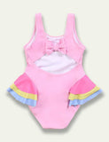 Flamingo Ruffled Swim Suit - Mini Taylor