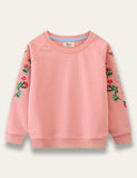 Floral Embroidered Long-Sleeved Sweater - Mini Taylor