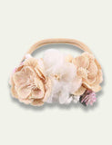 Floral Pearl Tulle Headband - Mini Taylor