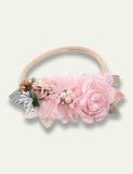 Floral Pearl Tulle Headband - Mini Taylor