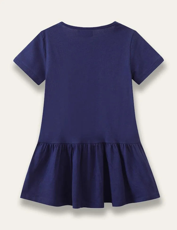 Floral Unicorn Appliqué Dress - Mini Taylor