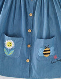 Flower Bee Embroidered Dress - Mini Taylor