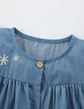 Flower Bee Embroidered Dress - Mini Taylor