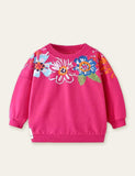 Flower Printed Sweatshirt