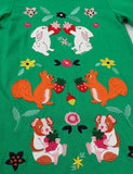 Forest Animal Appliqué Dress - Mini Taylor