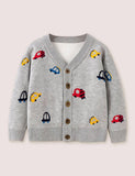 Full Printed Car Cardigan - Mini Taylor