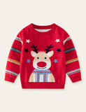 Funny Elk Star Striped Sweater - Mini Taylor