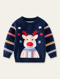 Funny Elk Star Striped Sweater - Mini Taylor