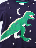 Glowing Dinosaur Printed Sweatshirt - Mini Taylor