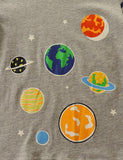 Glowing Space Astronaut Printed Long Sleeve T-shirt - Mini Taylor