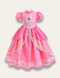 Precioso conjunto de disfraz de princesa Peach