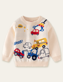 Grab Car Printed Long-Sleeved Sweater - Mini Taylor