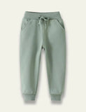 Green Cotton Pants - Mini Taylor