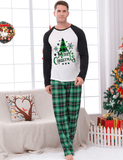Green Plaid Christmas Tree Printed Family Matching Pajamas - Mini Taylor