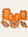 Passender Familien-Pyjama mit Halloween-Fledermaus-Aufdruck