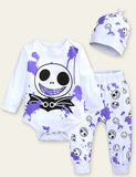 Halloween Monster Printed Romper - Mini Berni