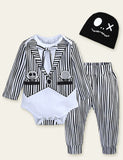 Halloween Monster Printed Romper - Mini Berni
