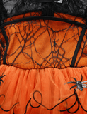 Halloween Spider Printed Mesh Dress - Mini Berni