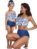 High Waist Ruffled Family Matching Swim Suit - Mini Taylor