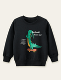 Inverted Alligator Printed Sweatshirt - Mini Taylor