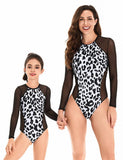 Leopard Backless Family Matching Swim Suit