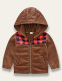 Leopard Patchwork Polar Fleece Coat - Mini Taylor