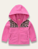 Leopard Patchwork Polar Fleece Coat