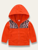 Leopard Patchwork Polar Fleece Coat - Mini Taylor