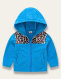 Leopard Patchwork Polar Fleece Coat - Mini Taylor