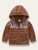 Leopard Patchwork Polar Fleece Coat - Mini Taylor