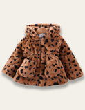 Leopard Print Plush Thick Coat