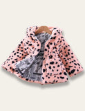 Leopard Print Plush Thick Coat - Mini Taylor