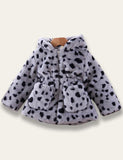 Leopard Print Plush Thick Coat - Mini Taylor