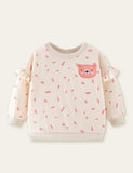 Little Bear Appliqué Polka Dot Sweatshirt - Mini Taylor