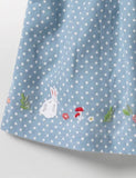 Lovely Polka Dot Bunny Appliqué Dress - Mini Taylor