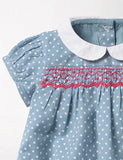 Lovely Polka Dot Bunny Appliqué Dress - Mini Taylor