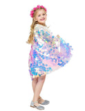 Mermaid Princess Shining Sequin Cape