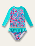 Mermaid Print Swim Suit - Mini Taylor