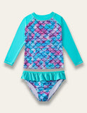 Mermaid Print Swim Suit - Mini Taylor