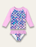 Mermaid Print Swim Suit - Mini Taylor