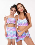 Mermaid Printed Family Matching Swim Suit - Mini Taylor