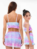 Mermaid Printed Family Matching Swim Suit - Mini Taylor