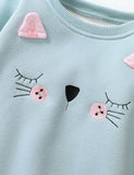 Mouse Embroidered Fleece Sweater - Mini Taylor